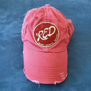 Vintage Y2K 2010 Team Fortress 2 Red Team Distressed Hat Rare Video Game Promo